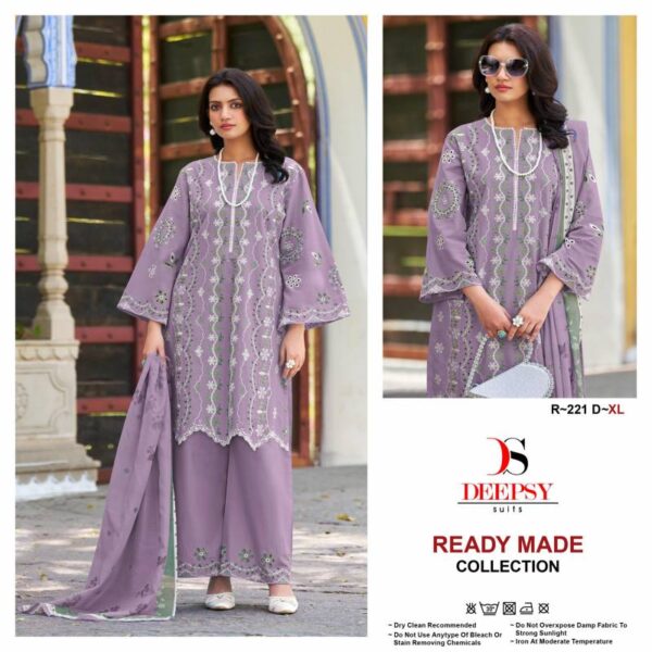 Deepsy R 221 Cotton Readymade Pakistani Salwar Kameez Catalog Wholesale Collection - Image 4