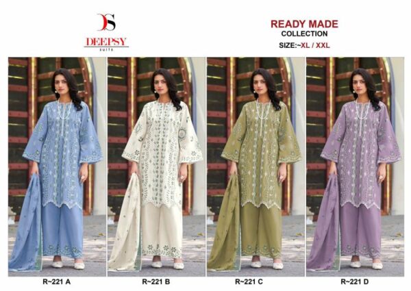Deepsy R 221 Cotton Readymade Pakistani Salwar Kameez Catalog Wholesale Collection - Image 6