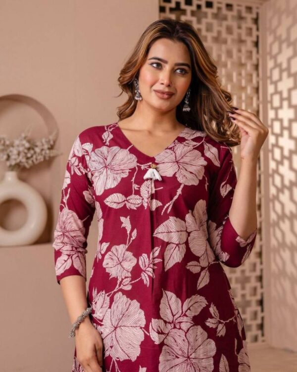 Lb Belliza Vol 3 Poly Rayon Digital Print Kurti With Bottom Catalog Wholesale Collection