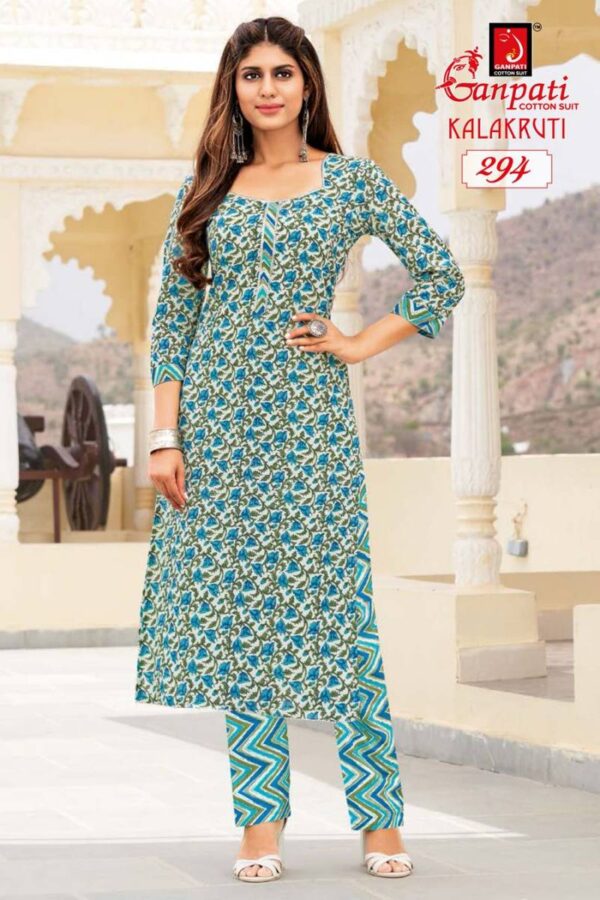 Ganpati Kalakruti Vol 1 Casual Wear Cotton Printed Kurtis Catalog Wholesale Collection