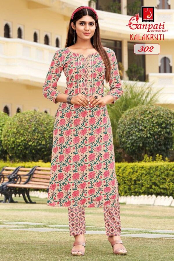 Ganpati Kalakruti Vol 1 Casual Wear Cotton Printed Kurtis Catalog Wholesale Collection - Image 6