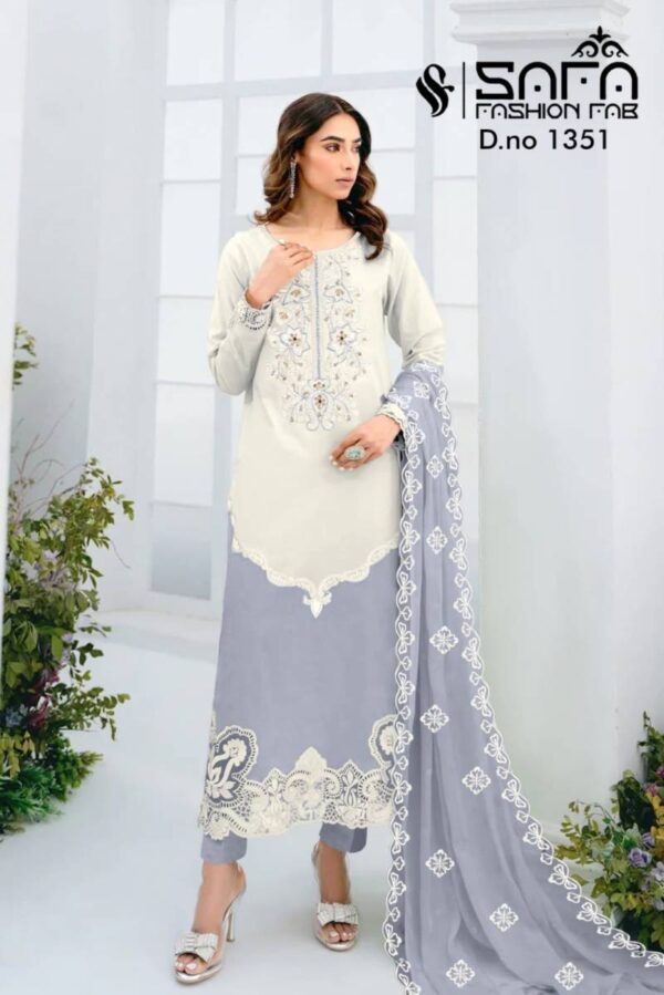 Safa Fashion Fab 1351 Tunic Pakistani Ready Made Suit Catalog Wholesale Collection - Image 3