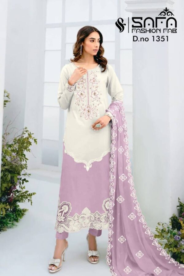 Safa Fashion Fab 1351 Tunic Pakistani Ready Made Suit Catalog Wholesale Collection - Image 6