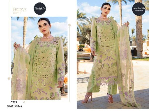 Mehboob Tex 1668 A And B Cotton Dupatta Pakistani Salwar Suits Catalog Wholesale Collection - Image 2