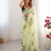 Ziva 45 Organza Printed Party Wear Stylish Saree Catalog Wholesale Collection - Image 3