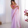 Ziva 45 Organza Printed Party Wear Stylish Saree Catalog Wholesale Collection - Image 4