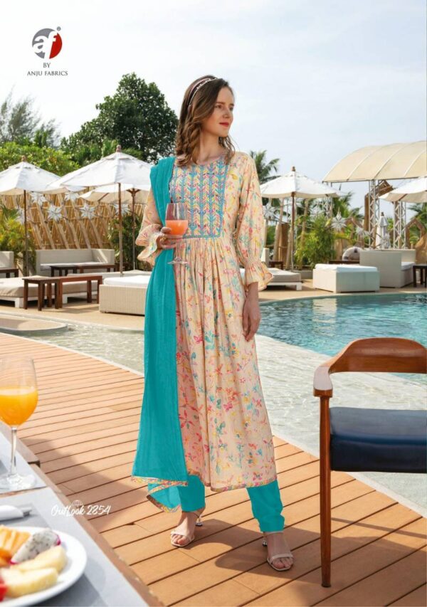 Af Outlook Viscose Blended Kurti Bottom With Dupatta Catalog Wholesale Collection - Image 5