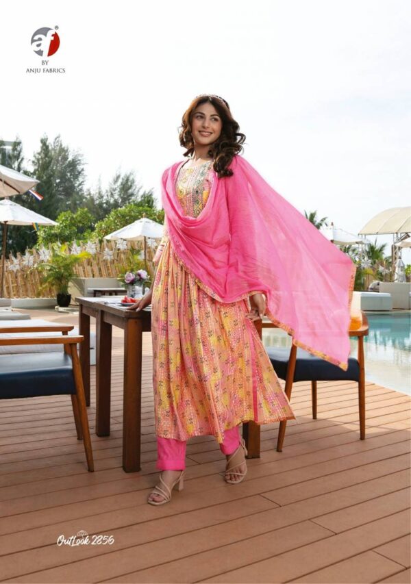 Af Outlook Viscose Blended Kurti Bottom With Dupatta Catalog Wholesale Collection - Image 6
