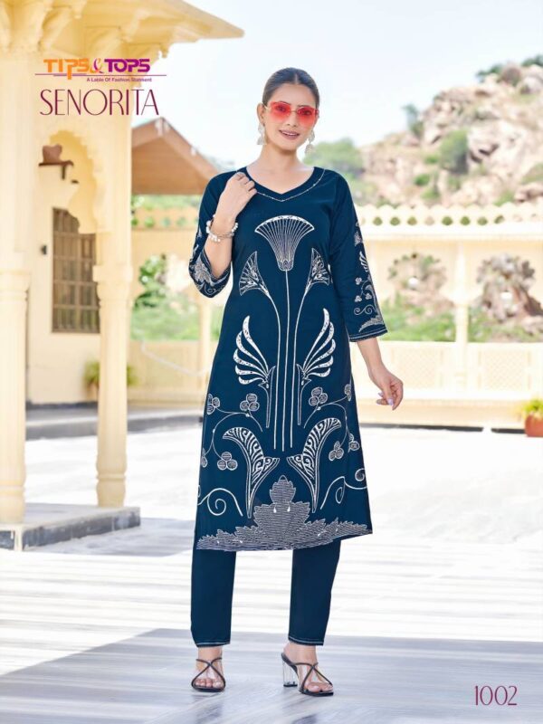 Tips And Tops Senorita Co Ord Set 1 German Rayon Western Catalog Wholesale Collection - Image 2