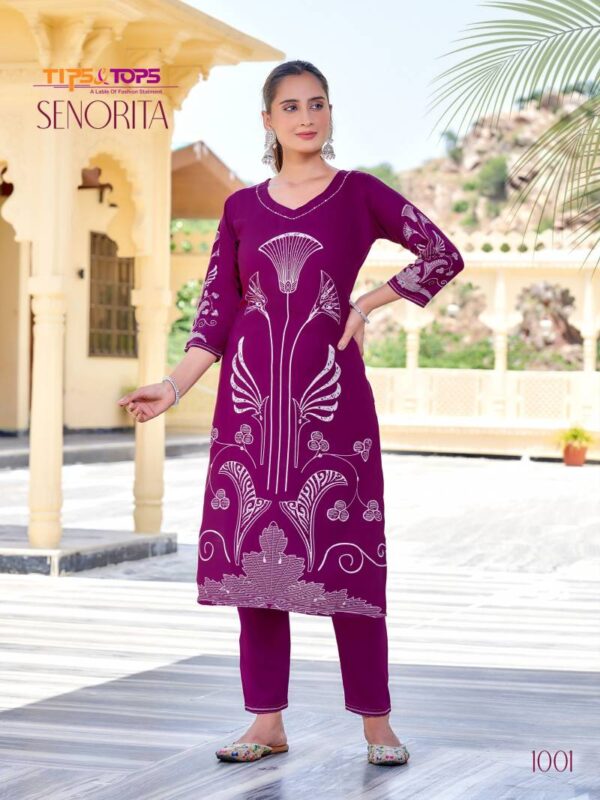 Tips And Tops Senorita Co Ord Set 1 German Rayon Western Catalog Wholesale Collection - Image 3