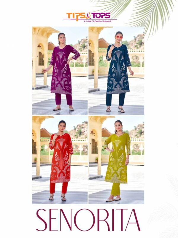 Tips And Tops Senorita Co Ord Set 1 German Rayon Western Catalog Wholesale Collection - Image 6