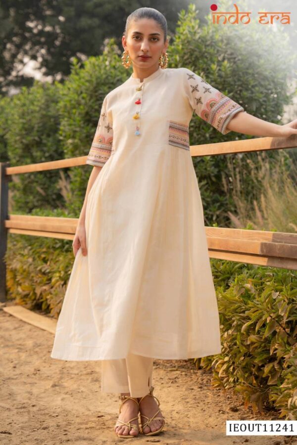 Indo Era 2567 Floral Printed Cotton Kurti With Bottom Catalog Wholesale Collection