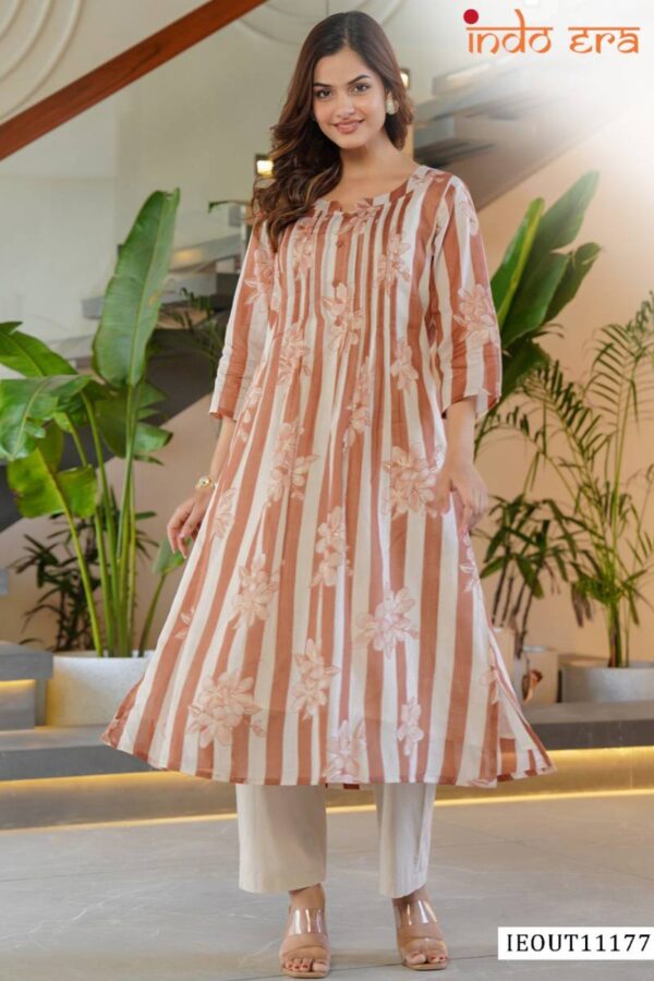Indo Era 2572 Cotton Printed Stylish Kurti WIth Bottom Catalog Wholesale Collection - Image 4