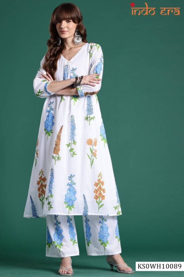 Indo Era 2573 Beautiful Cotton Printed Kurti WIth Bottom Catalog Wholesale Collection - Image 5