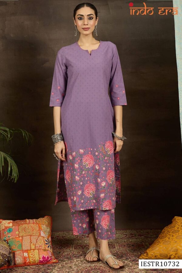 Indo Era 2573 Beautiful Cotton Printed Kurti WIth Bottom Catalog Wholesale Collection - Image 7