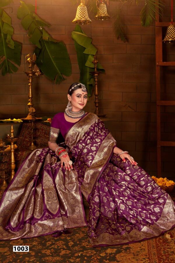 Saroj Tarika Silk Vol 1 Traditional Wear Silk Saree Catalog Wholesale Collection - Image 4