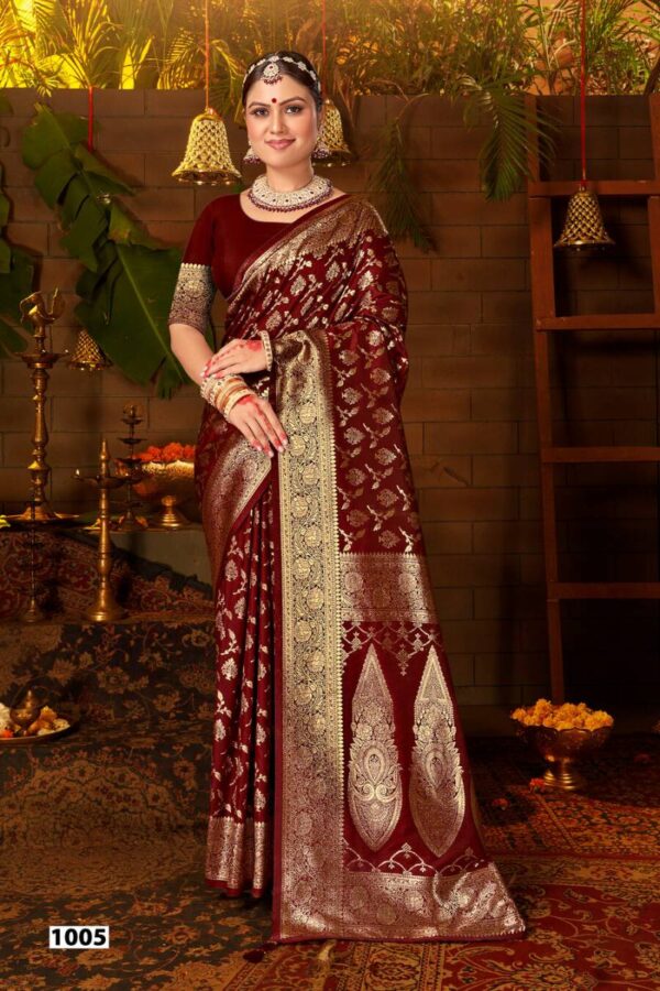 Saroj Tarika Silk Vol 1 Traditional Wear Silk Saree Catalog Wholesale Collection - Image 7