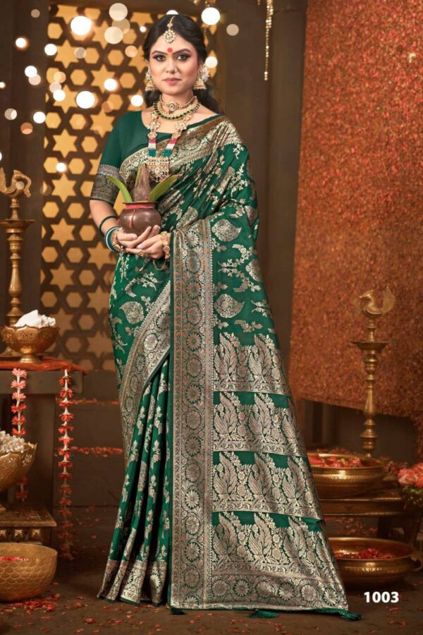 Saroj Tarika Silk Vol 2 Wedding Wear Stylish Silk Saree Catalog Wholesale Collection - Image 2