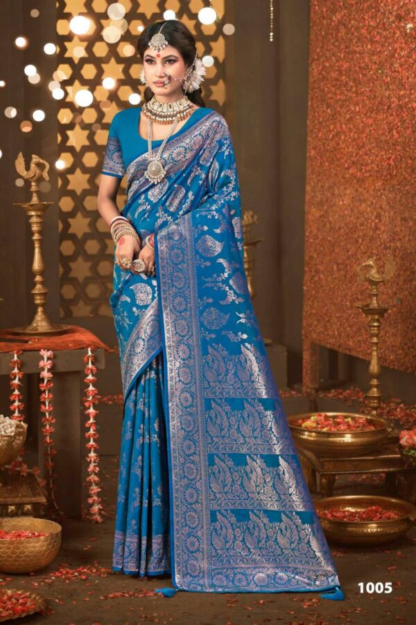 Saroj Tarika Silk Vol 2 Wedding Wear Stylish Silk Saree Catalog Wholesale Collection - Image 6