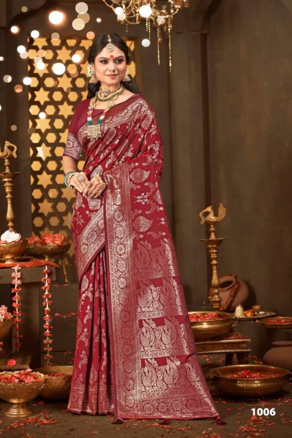 Saroj Tarika Silk Vol 2 Wedding Wear Stylish Silk Saree Catalog Wholesale Collection - Image 7