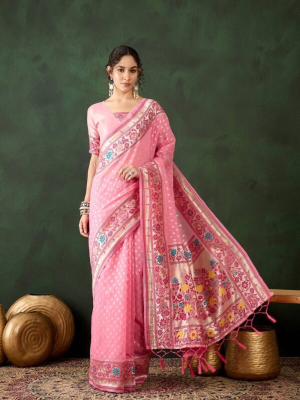Color Set 8232 Festive Wear Cotton Silk Saree Catalog Wholesale Collection - Image 2