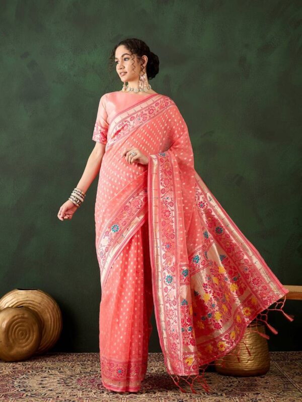 Color Set 8232 Festive Wear Cotton Silk Saree Catalog Wholesale Collection - Image 4
