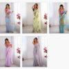 Ziva 45 Organza Printed Party Wear Stylish Saree Catalog Wholesale Collection - Image 6