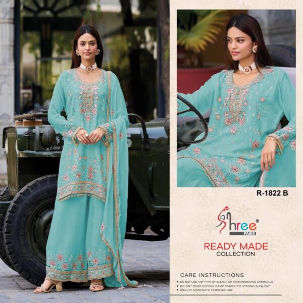 Shree R 1822 Ready Made Pakistani Salwar Kameez Catalog Wholesale Collection - Image 3