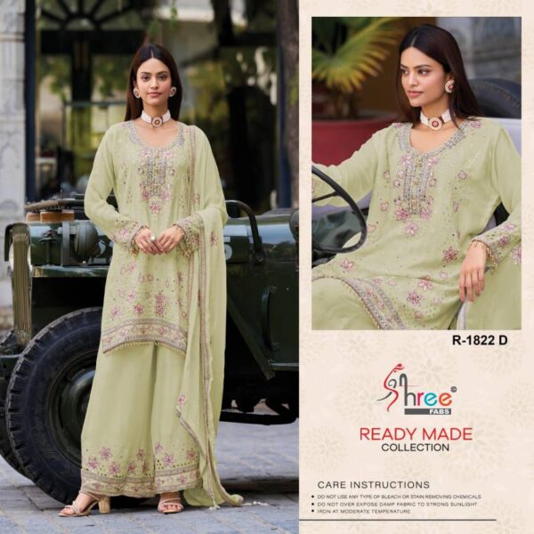 Shree R 1822 Ready Made Pakistani Salwar Kameez Catalog Wholesale Collection - Image 4