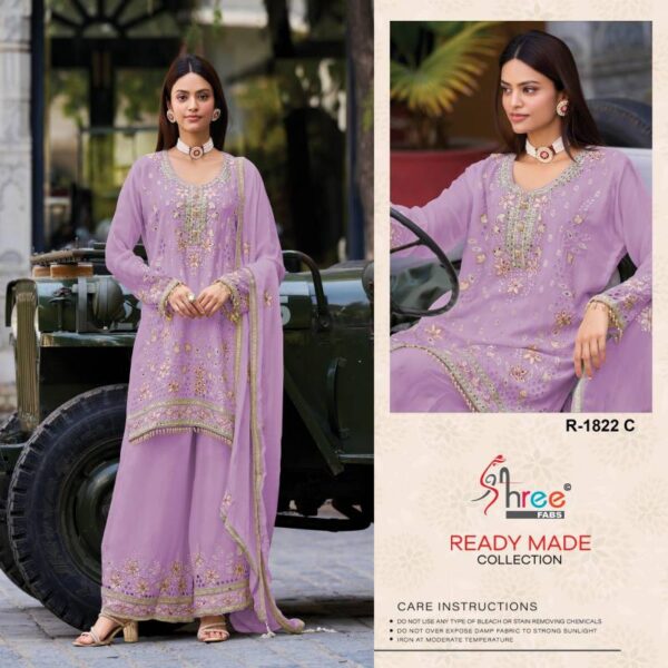 Shree R 1822 Ready Made Pakistani Salwar Kameez Catalog Wholesale Collection - Image 5