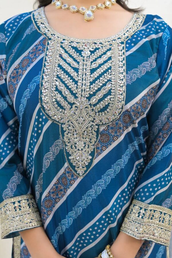 Afsana Jasmina Chinon Digital Print Readymade Salwar Suit Catalog Wholesale Collection - Image 4
