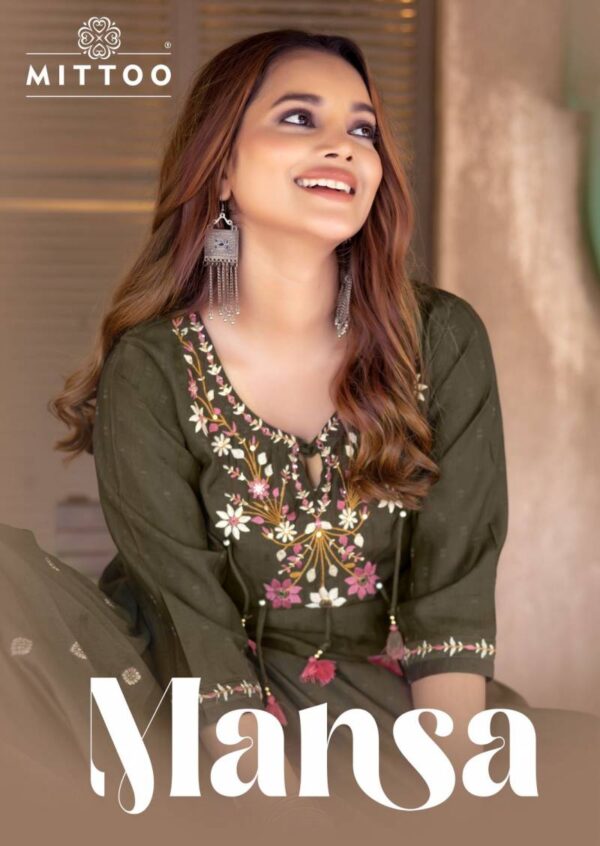 Mittoo Mansa Viscose Weaving Kurti Bottom With Dupatta Catalog Wholesale Collection