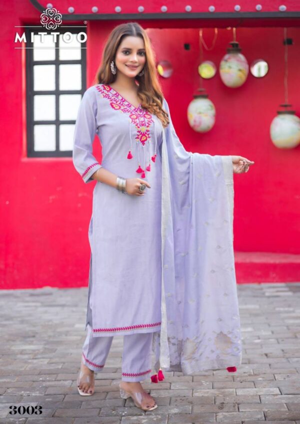 Mittoo Mansa Viscose Weaving Kurti Bottom With Dupatta Catalog Wholesale Collection - Image 3