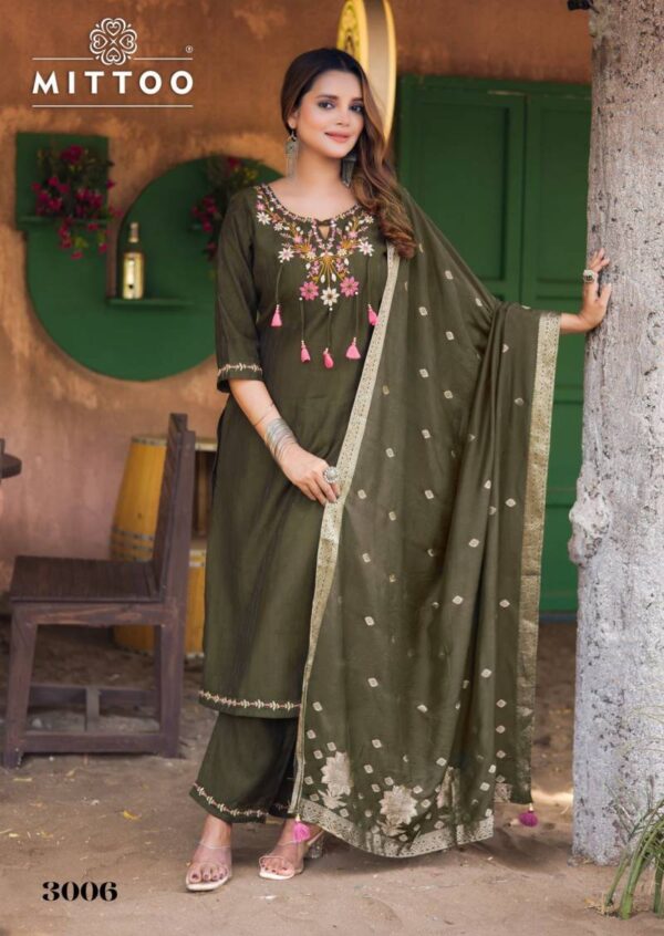 Mittoo Mansa Viscose Weaving Kurti Bottom With Dupatta Catalog Wholesale Collection - Image 5