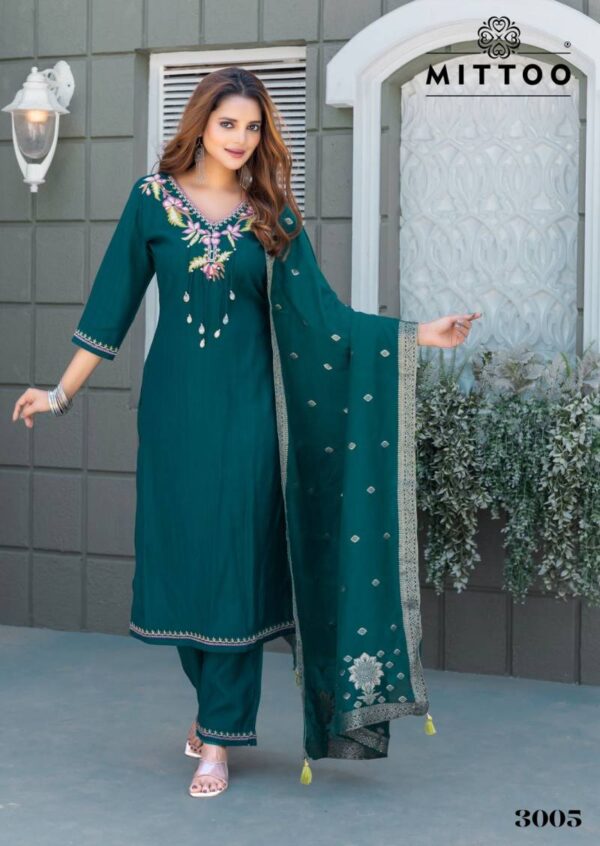 Mittoo Mansa Viscose Weaving Kurti Bottom With Dupatta Catalog Wholesale Collection - Image 6