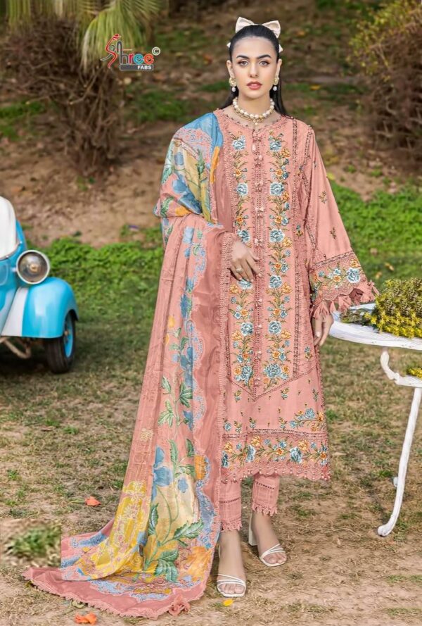 Shree Maria B Color Collection Vol 3 Chiffon Dupatta Pakistani Suits Catalog Wholesale Collection