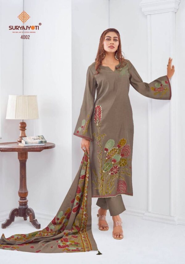 Suryajyoti Prabha Vol 4 Modal Discharge Printed Dress Material Catalog Wholesale Collection - Image 2