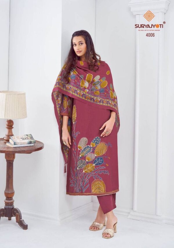 Suryajyoti Prabha Vol 4 Modal Discharge Printed Dress Material Catalog Wholesale Collection - Image 3
