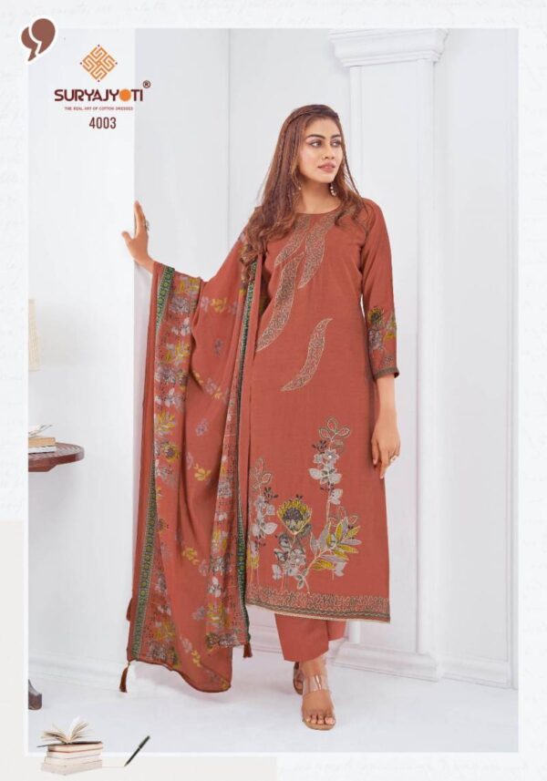 Suryajyoti Prabha Vol 4 Modal Discharge Printed Dress Material Catalog Wholesale Collection - Image 4
