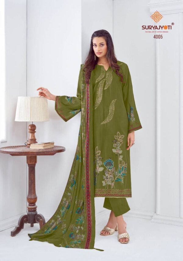 Suryajyoti Prabha Vol 4 Modal Discharge Printed Dress Material Catalog Wholesale Collection - Image 7