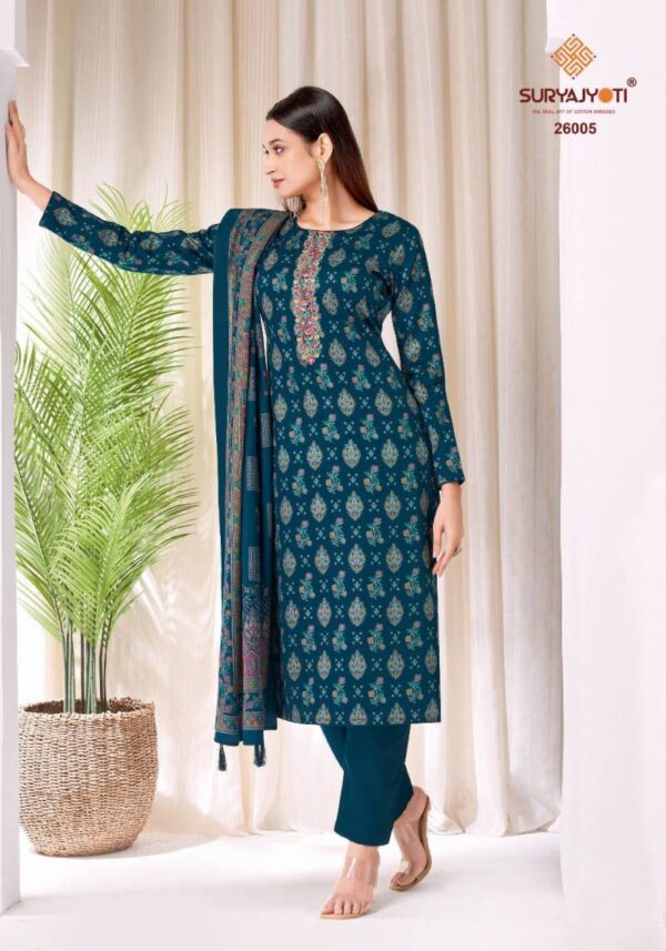 Suryajyoti Kalki Vol 26 Jam Satin Discharge Dress Material Catalog Wholesale Collection - Image 7