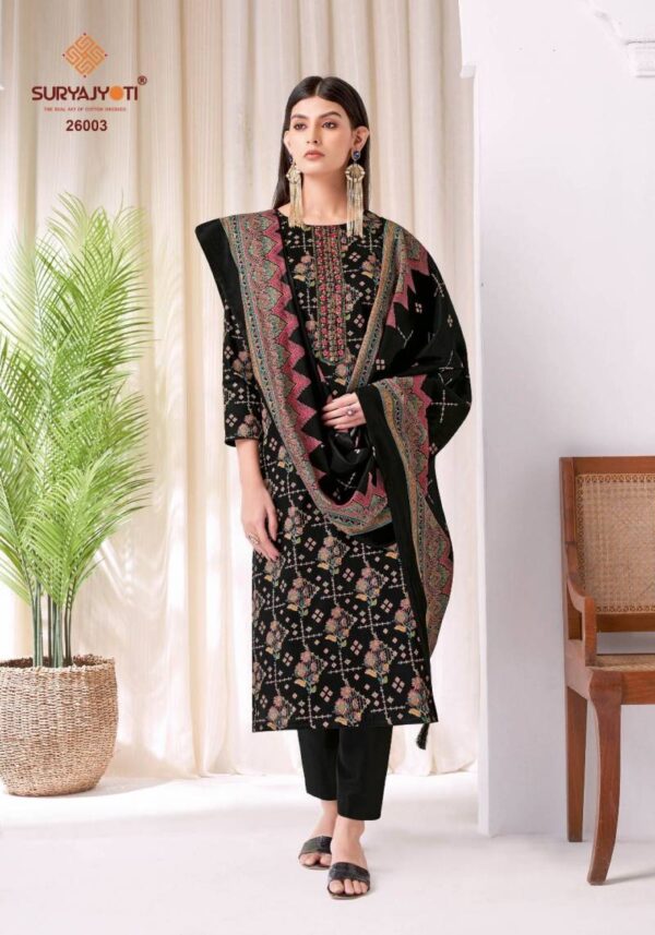 Suryajyoti Kalki Vol 26 Jam Satin Discharge Dress Material Catalog Wholesale Collection - Image 8