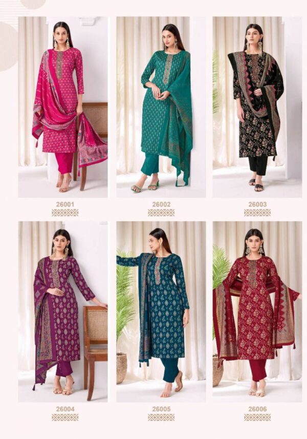 Suryajyoti Kalki Vol 26 Jam Satin Discharge Dress Material Catalog Wholesale Collection - Image 10