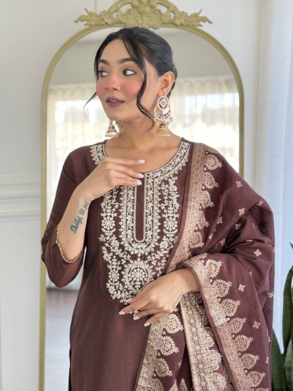 Dhruvi 304 Silk Fancy Readymade Suit Catalog Wholesale Collection - Image 5