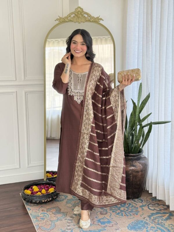 Dhruvi 306 Silk Fancy Kurti Bottom With Dupatta Catalog Wholesale Collection - Image 4