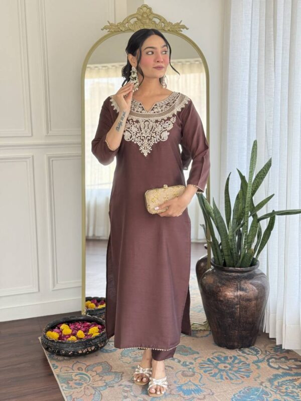 Dhruvi 307 Silk Fancy Kurti Bottom With Dupatta Catalog Wholesale Collection - Image 3