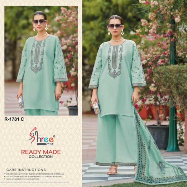 Shree R 1781 Cambric Cotton Ready Made Pakistani Salwar Suits Catalog Wholesale Collection - Image 2