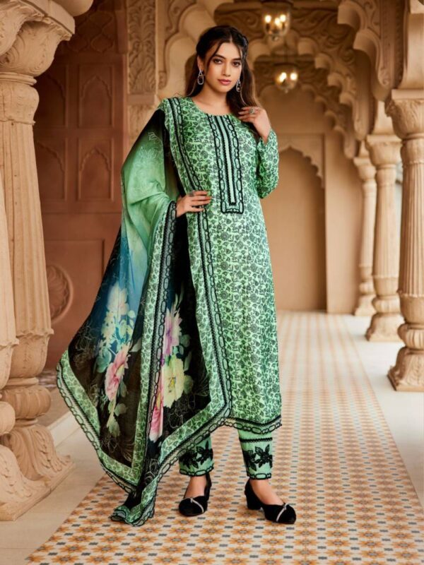 Ibiza Historic Bemberg Maslin Digital Printed Salwar Kameez Catalog Wholesale Collection - Image 4