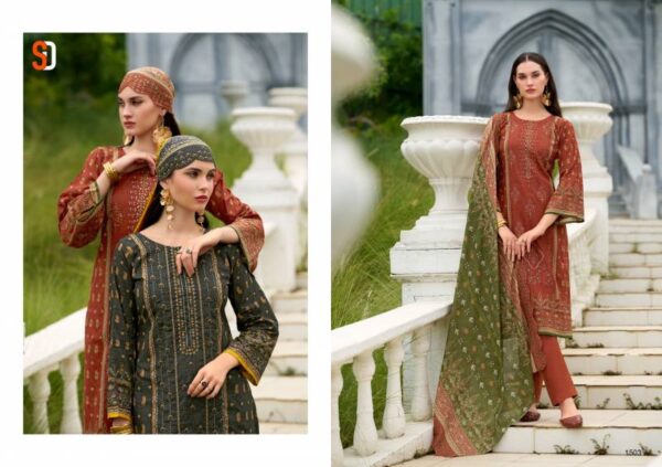 Shraddha Bin Saeed Lawn Collection Vol 15 Pakistani Suit Catalog Wholesale Collection - Image 4