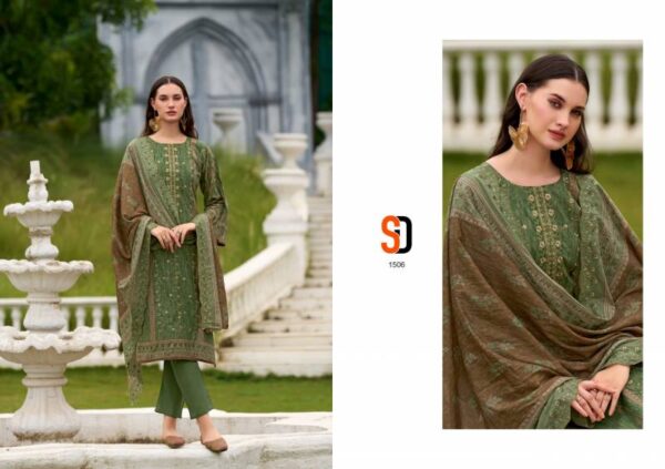Shraddha Bin Saeed Lawn Collection Vol 15 Pakistani Suit Catalog Wholesale Collection - Image 7